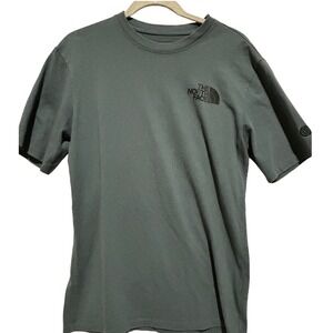 The North Face Mens Earth day Graphic T Shirt Short Sleeve Crew Neck Gray Size S